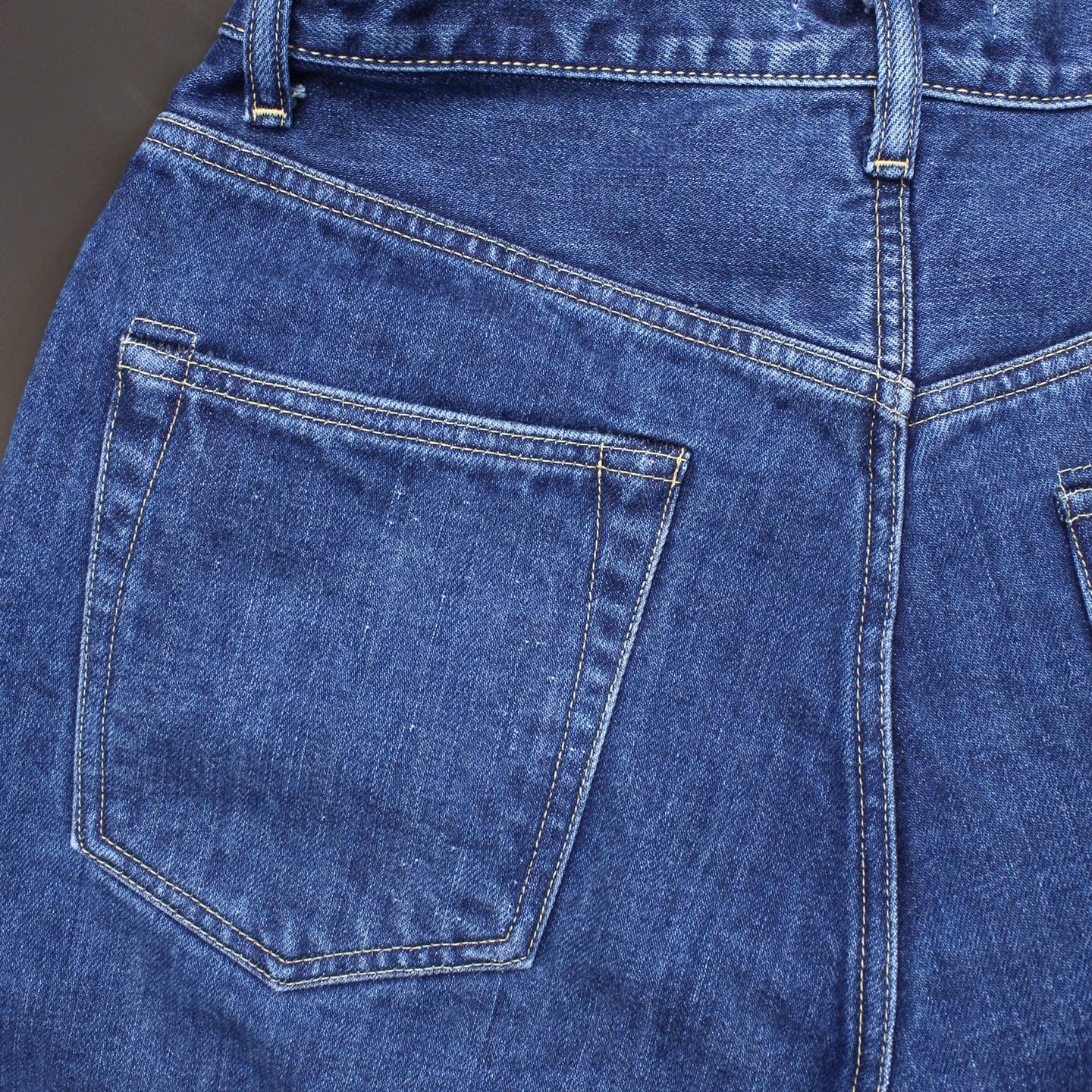 HATSKI - 15.6OZ Wide Tapered Denim (USED BLUE)