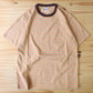 FELCO - AMERICAN VINTAGE STRIPE POCKET TEE (Orange)