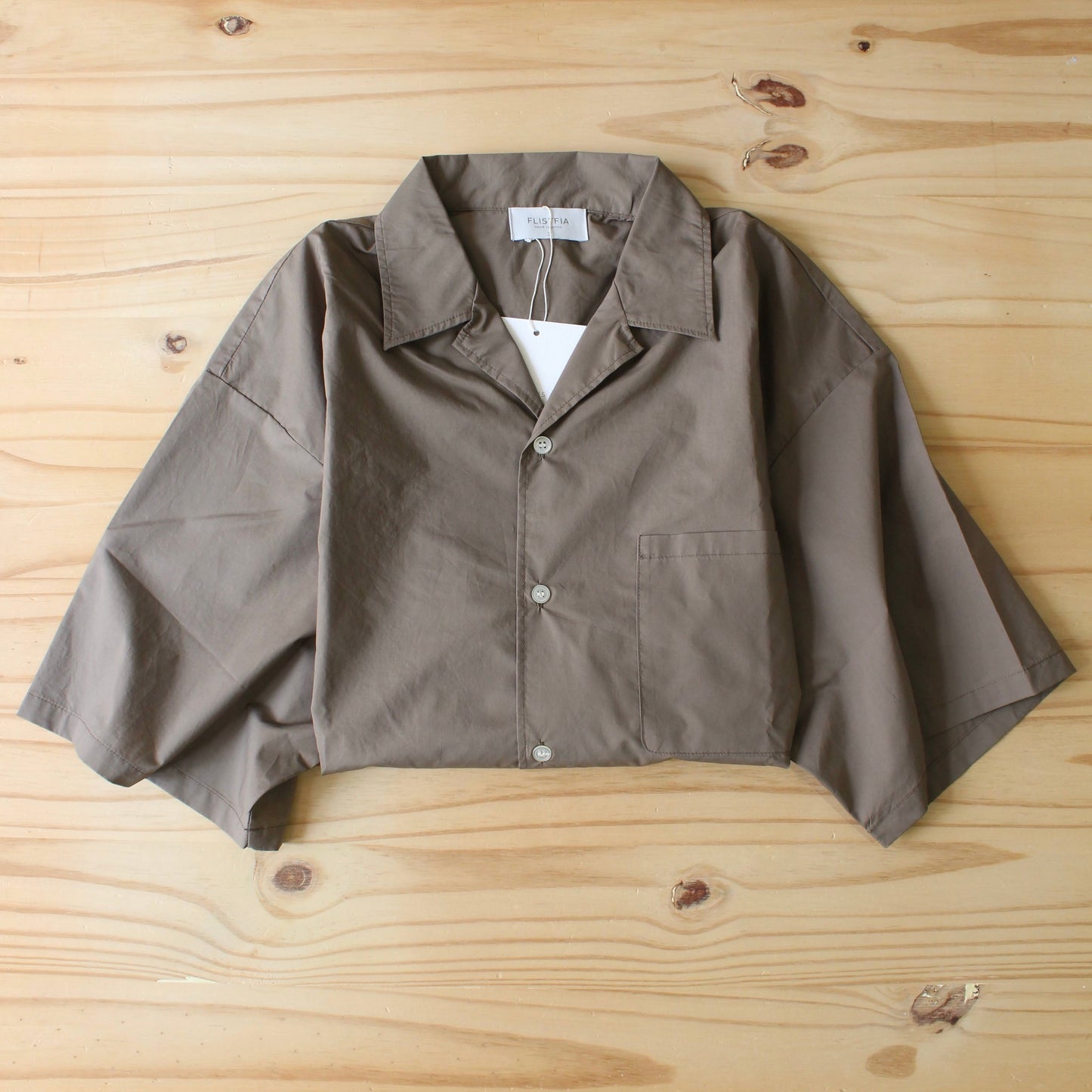 FLISTFIA -
 OPEN COLLAR S/S SHIRTS