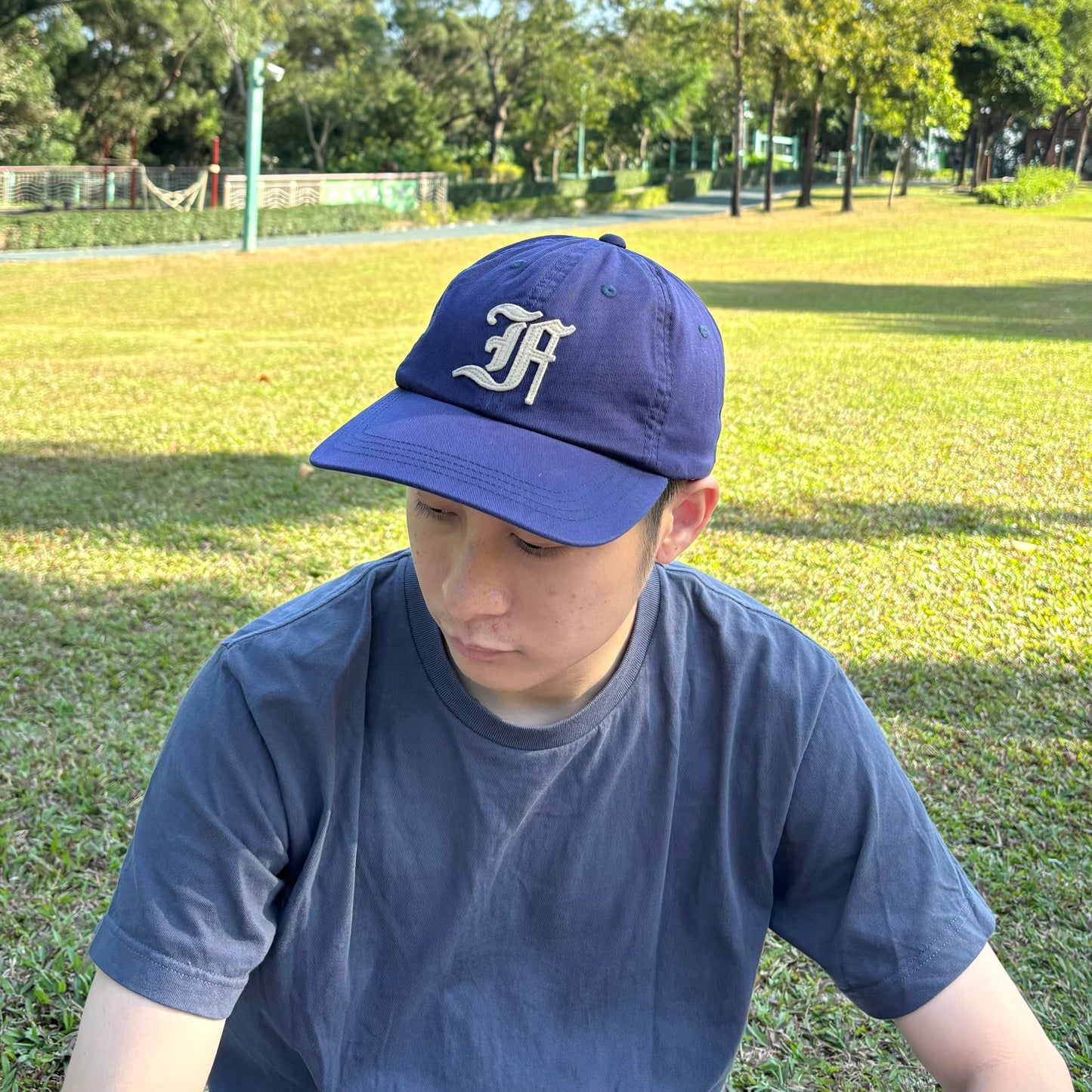 FELCO -
 TWILL STONE WASHED BB “F” FELT CAP