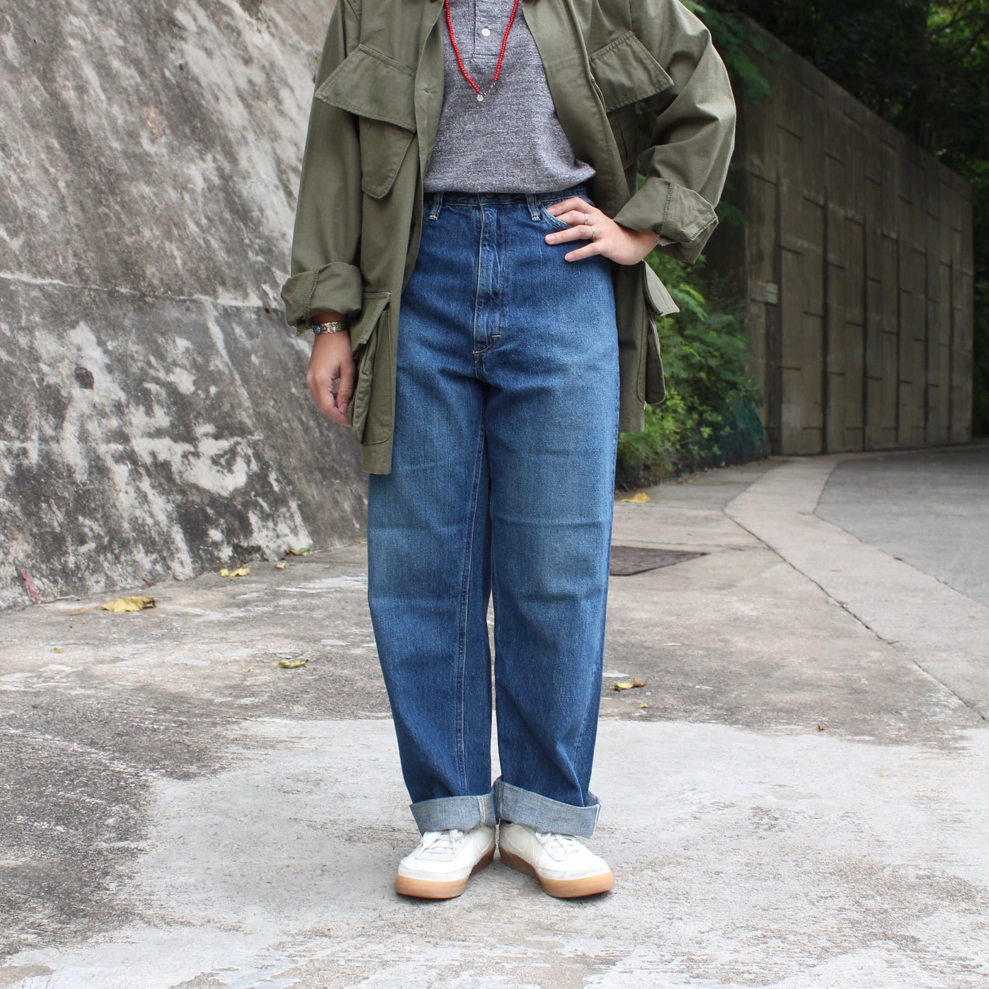 OrSlow -
HIGH WAIST 10OZ SELVEDGE DENIM PANTS USED (JASMIN)