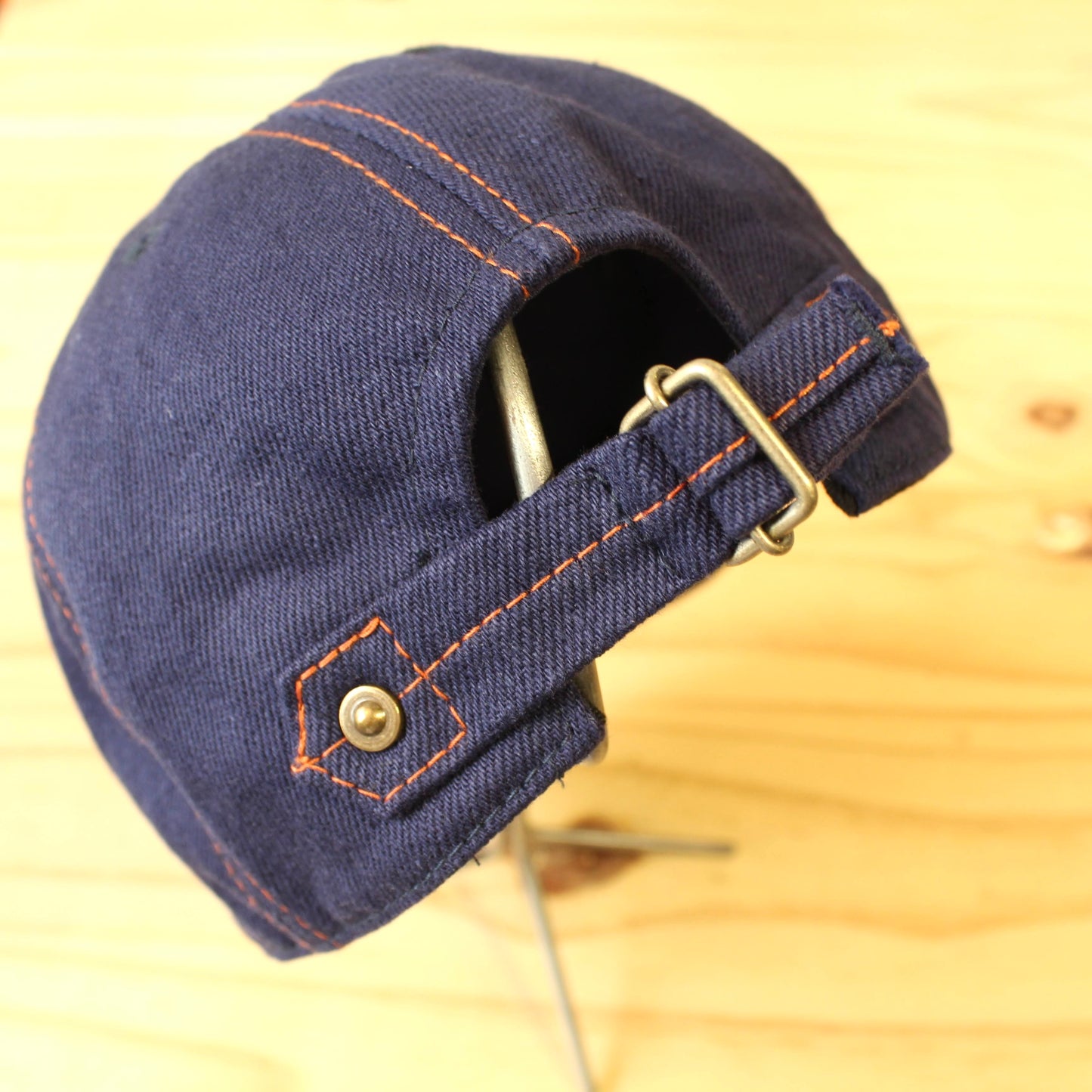 HIGHER - 
BLUE SELVEDGE DENIM CINCH BUCKLE CAP