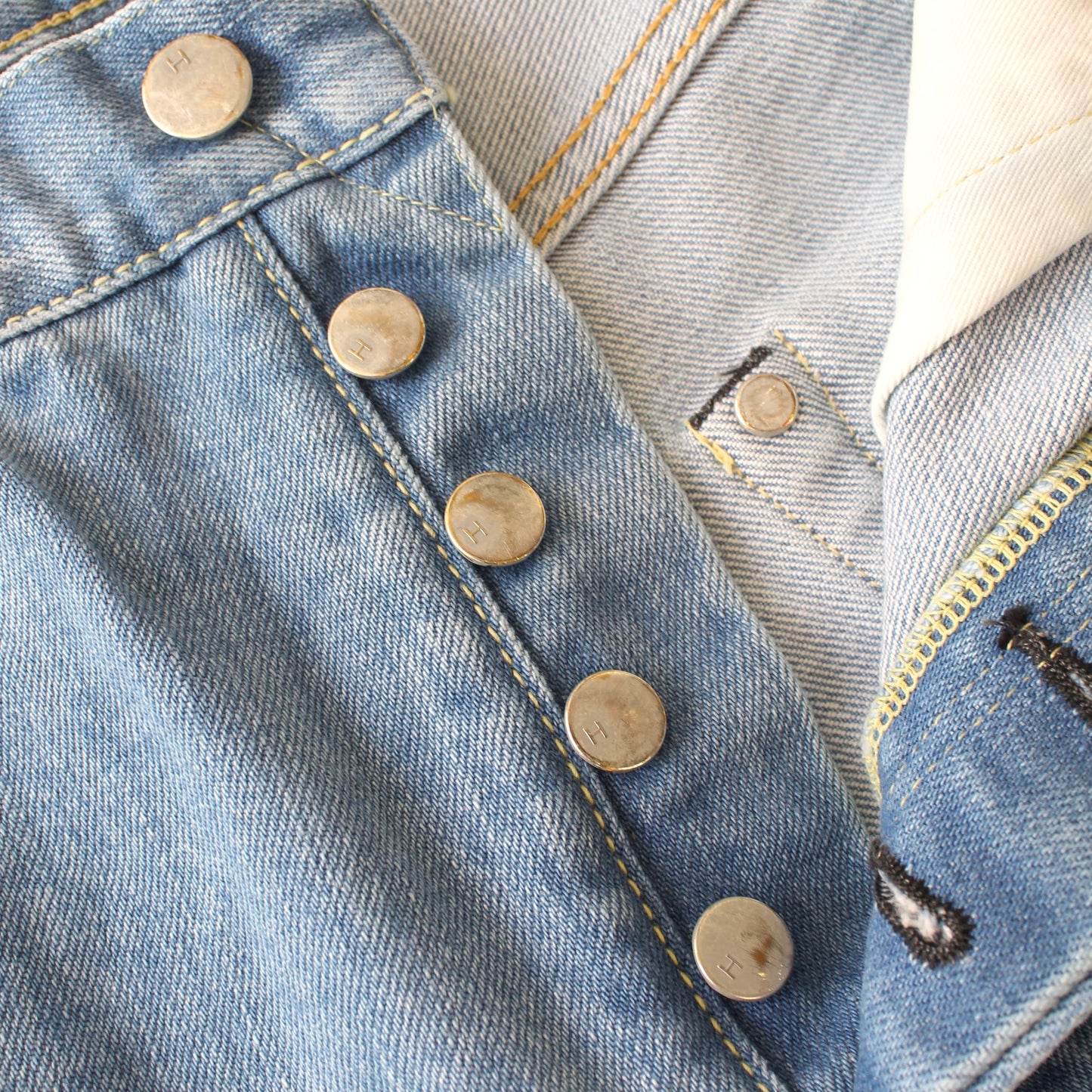 HATSKI - 15.6OZ Wide Tapered Denim(ICE BLUE)