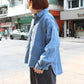 D.M.G - Denim PW Shirt
(Used Blue)