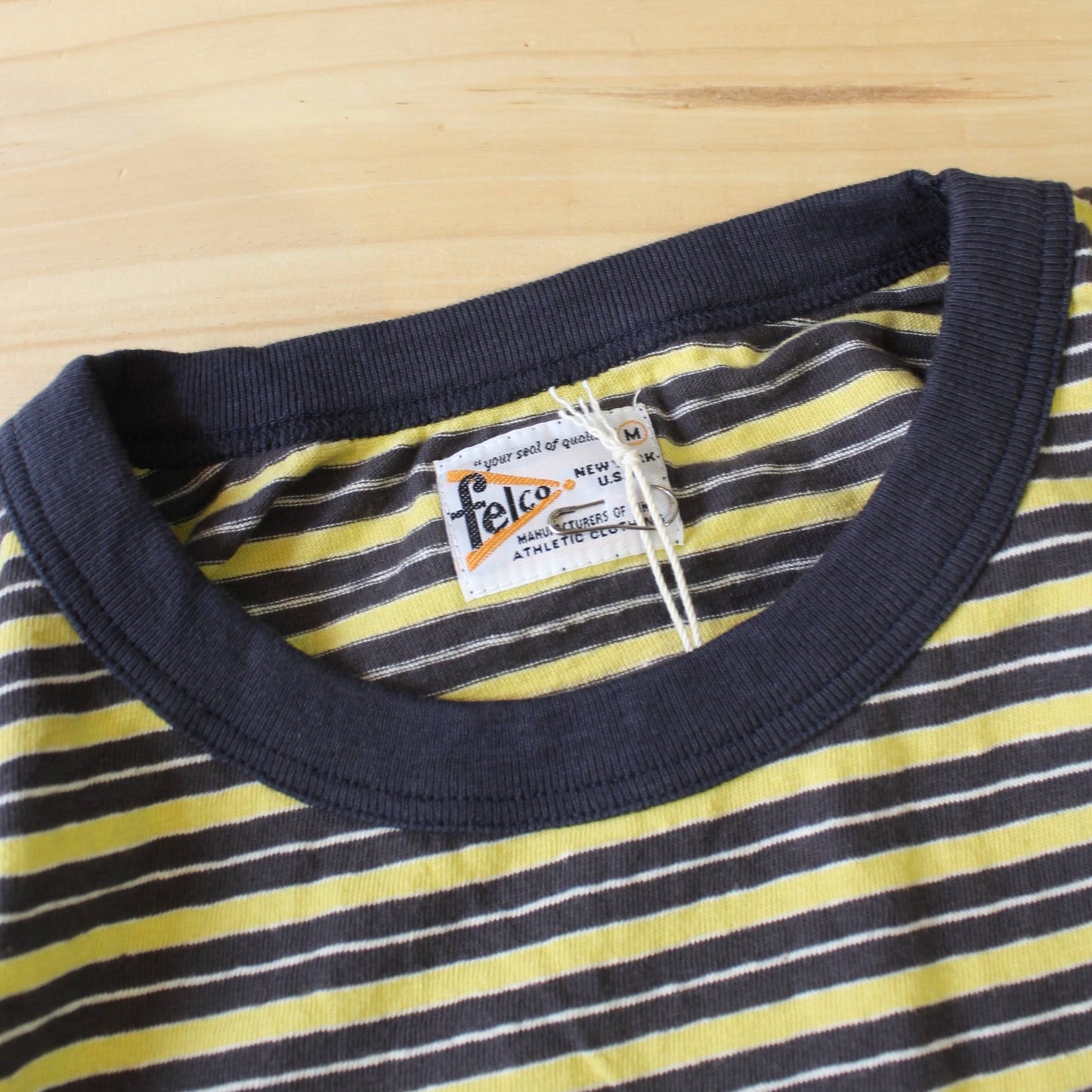 FELCO - AMERICAN VINTAGE STRIPE POCKET TEE (Orange)