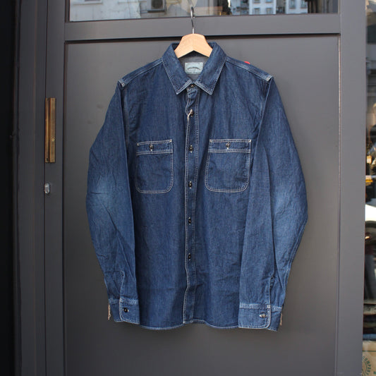 SPELLBOUND - 
STANDARD 6OZ DENIM WORK SHIRT (USED WASH)