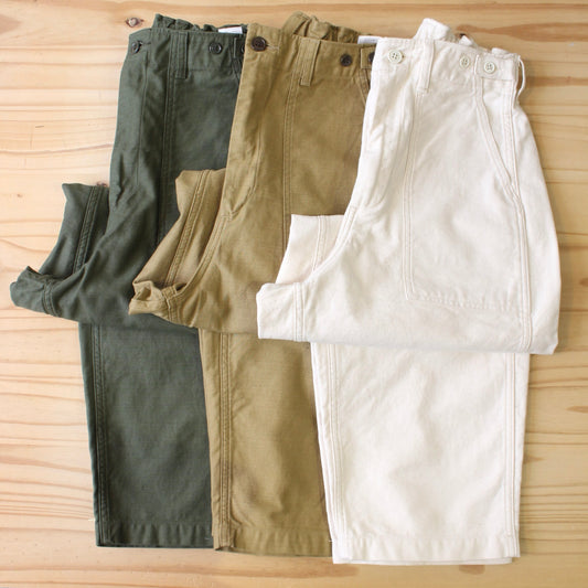 ORDINARY FITS -
 JAMES FATIGUE BACK SATIN PANTS