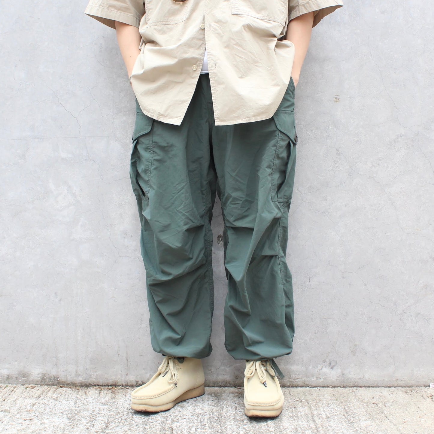 ARMY TWILL -
RIP STOP CARGO PANTS