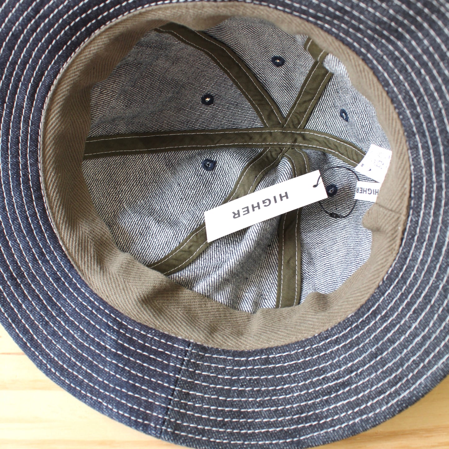 HIGHER - DENIM MULTI PANEL HAT