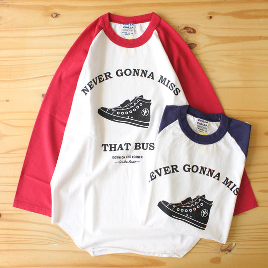 Walla Walla Sport X DOWN ON THE CORNER
 3/4 BASEBALL 2-TONE TEE