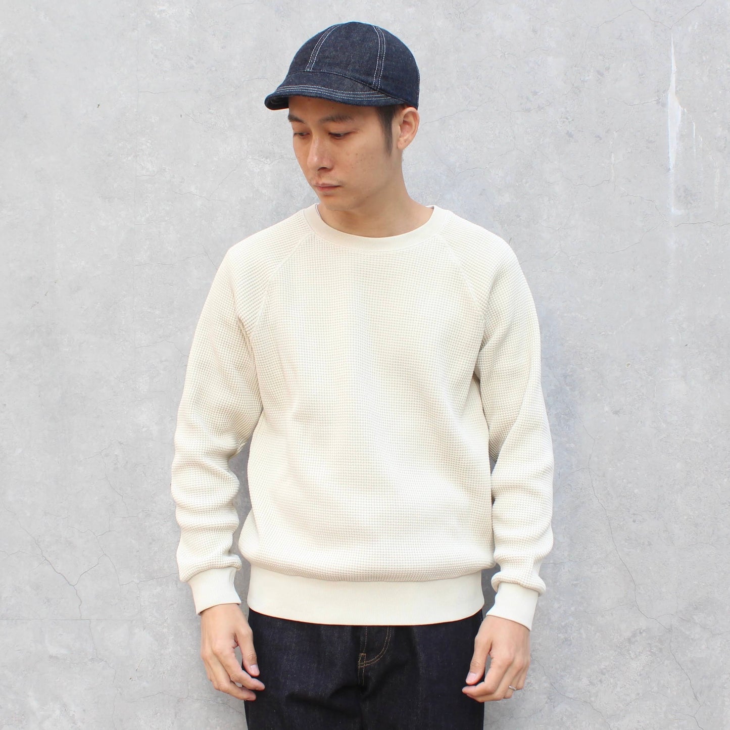 GRAMICCI -
 WAFFLE CREW SWEAT