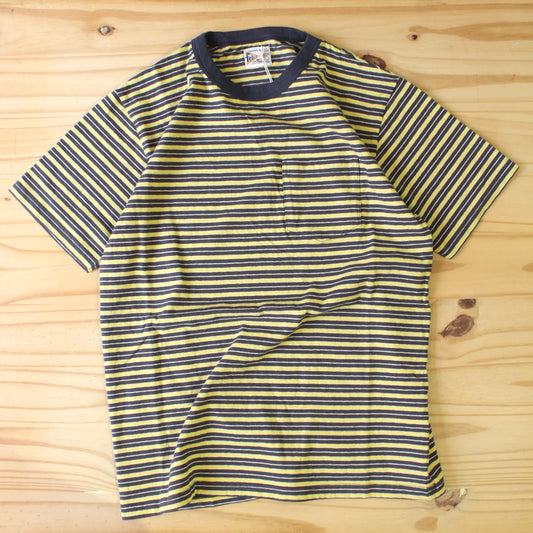 FELCO - AMERICAN VINTAGE STRIPE POCKET TEE (Yellow)
