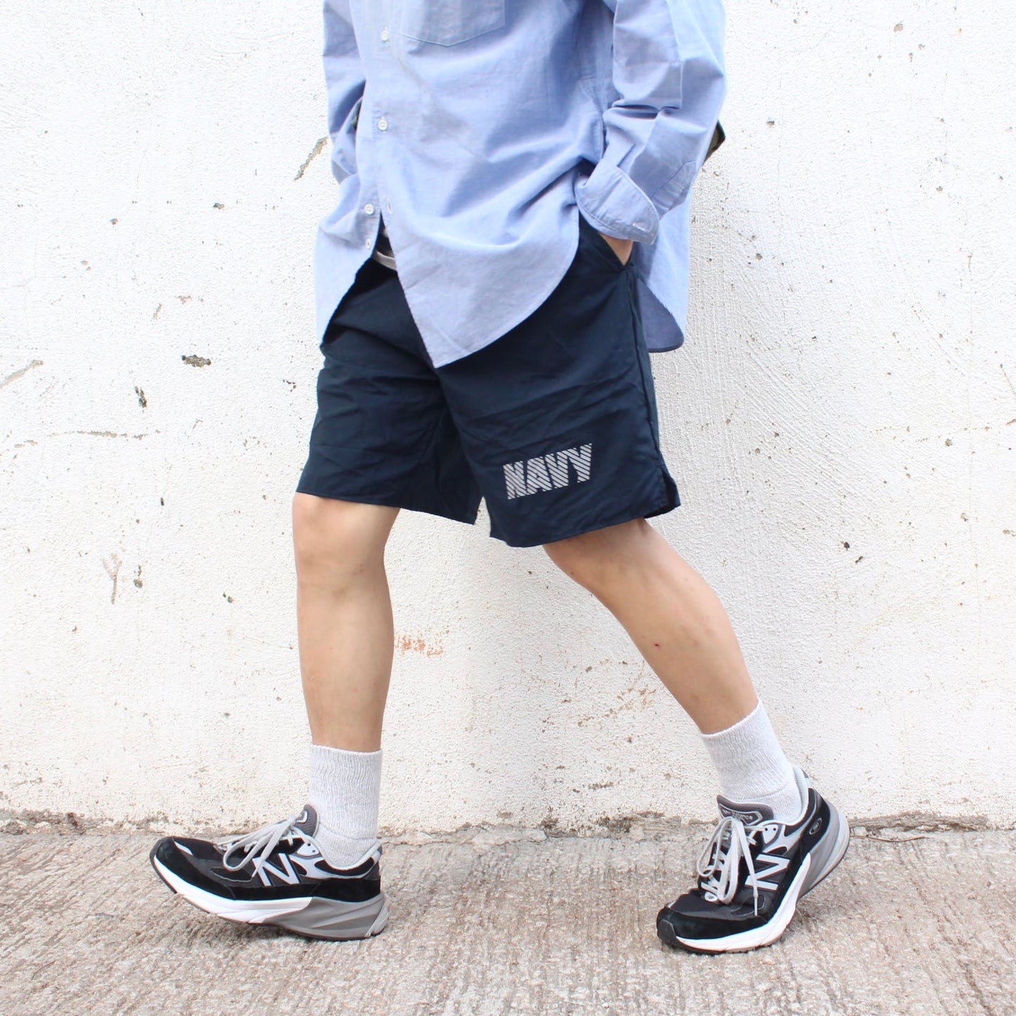 MILITARY DEADSTOCK COLLECTION - 
NAVY TRAINER SHORTS