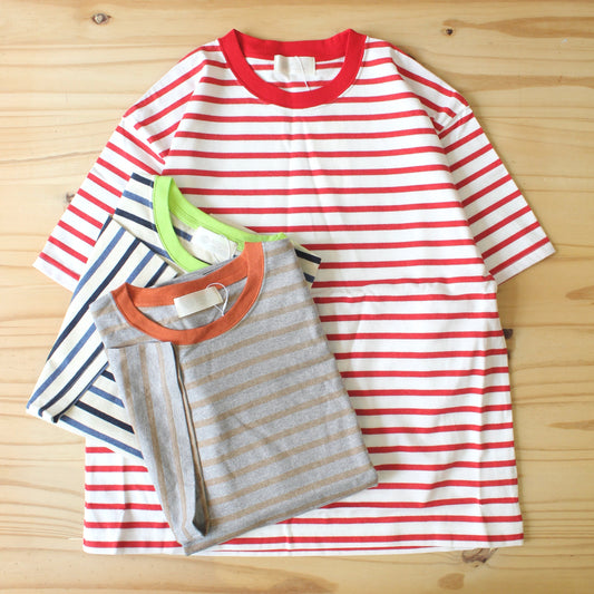 SOGLIA - OPEN END S/S BORDER TEE