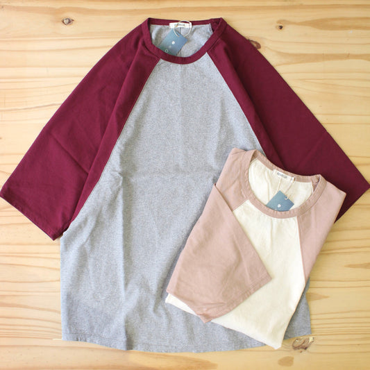 REMILLA -
 RAGLAN HALF SLEEVES TEE