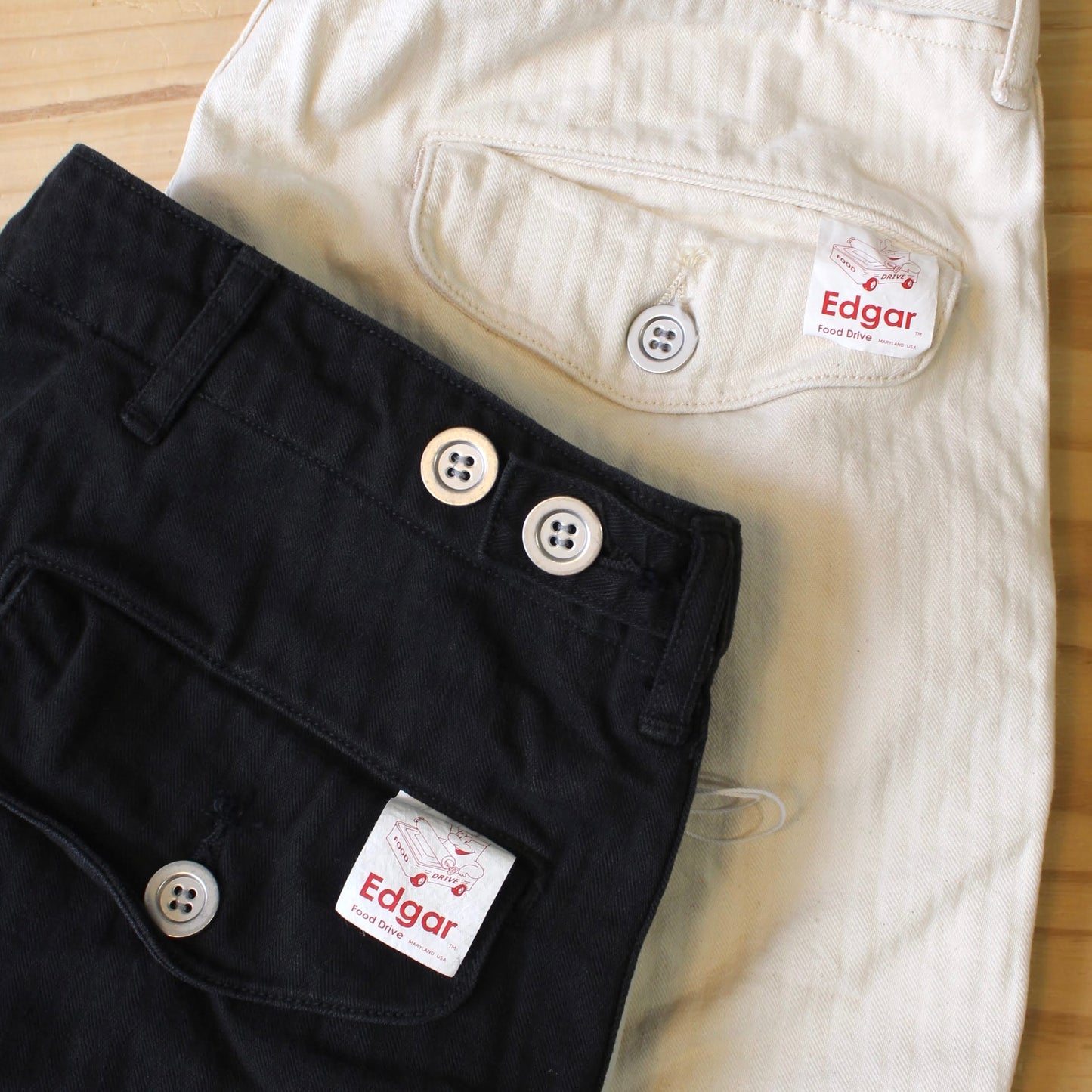 Another 20th Century -
EDGAR FOOD HANDLE HERRINGBONE PANTS