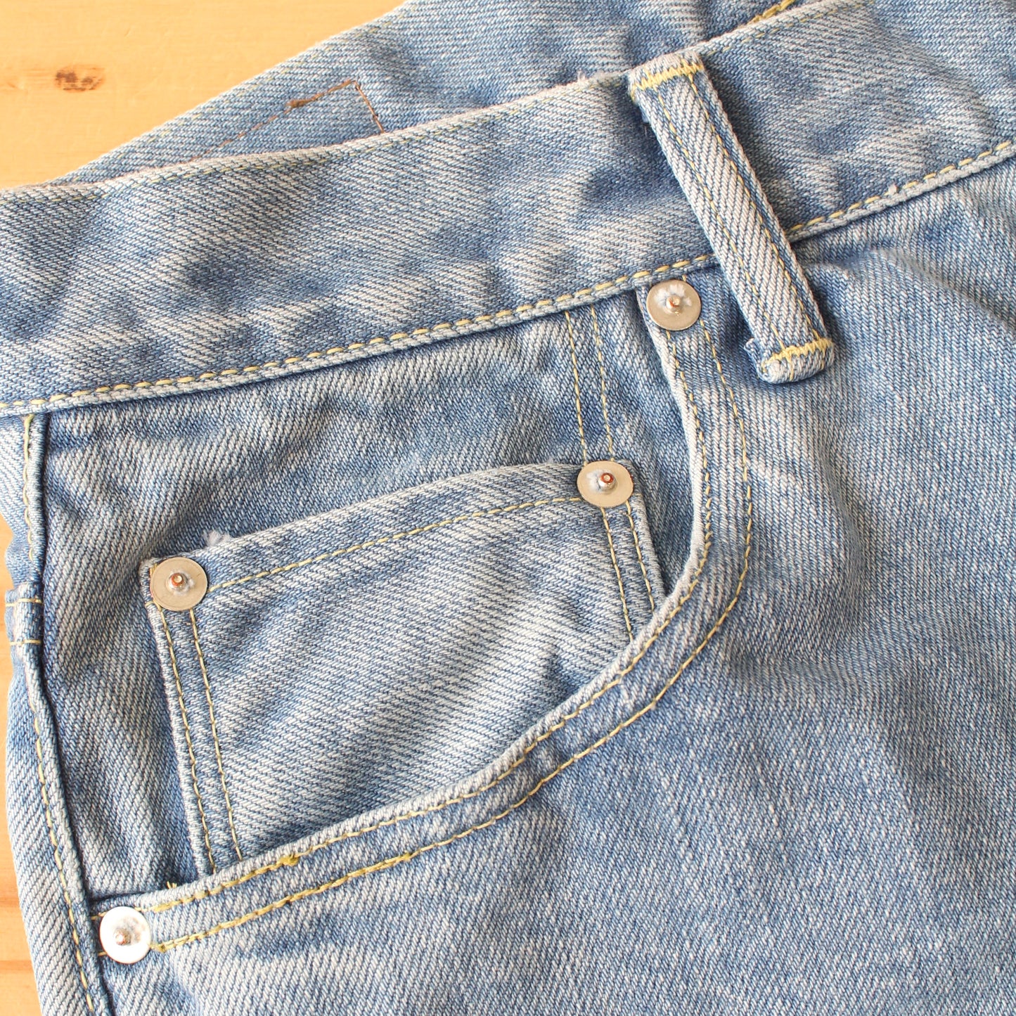 HATSKI - 15.6OZ Wide Tapered Denim(ICE BLUE)