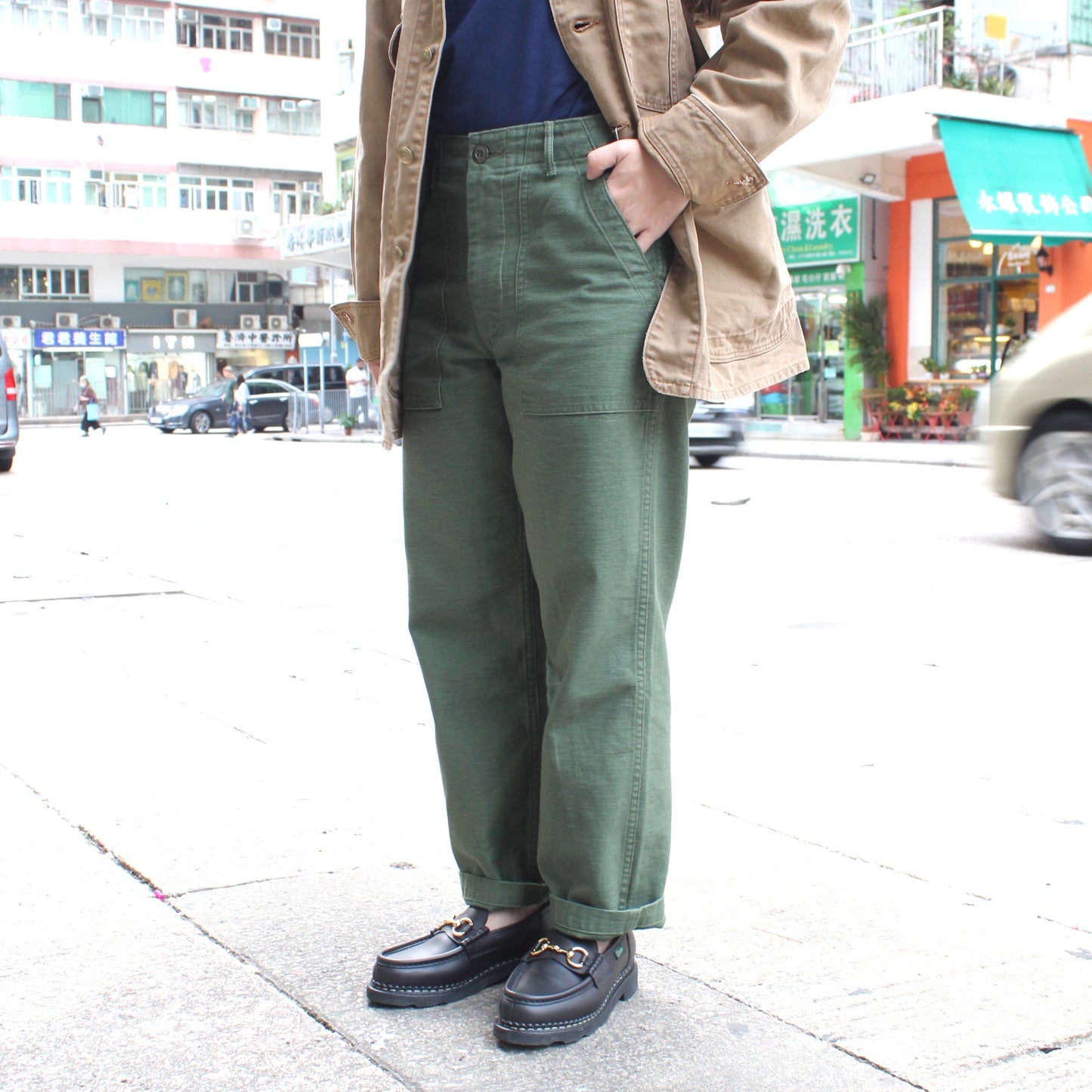Or Slow - SHORT LENGTH ARMY FATIGUE PANTS(For Womens)