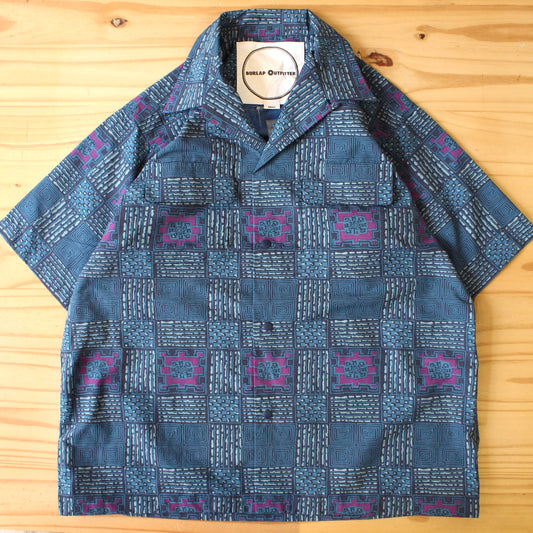 BURLAP OUTFITTER - S/S OPEN COLLAR CAMP SHIRT