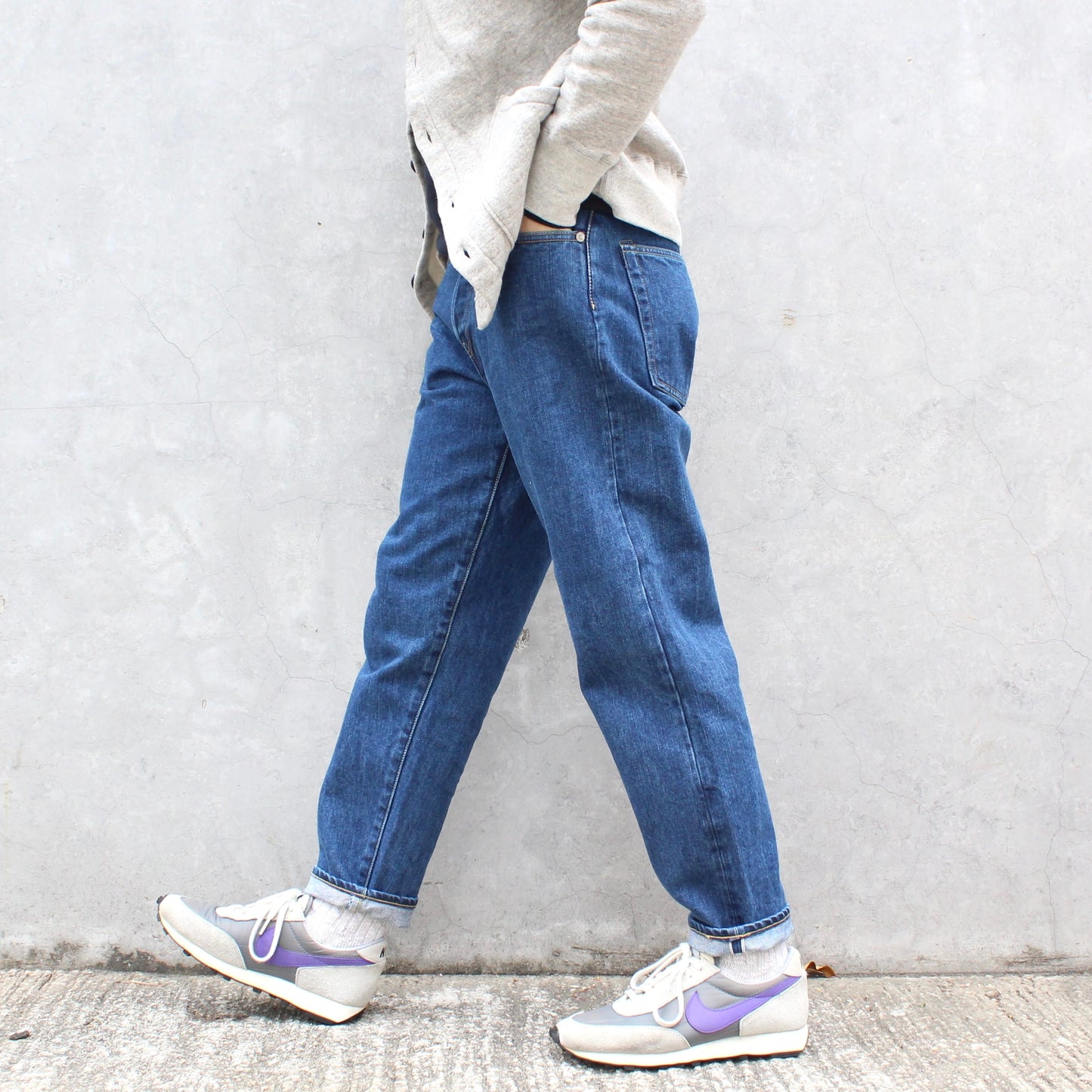 HATSKI - 15.6OZ Loose Tapered Denim (USED BLUE)