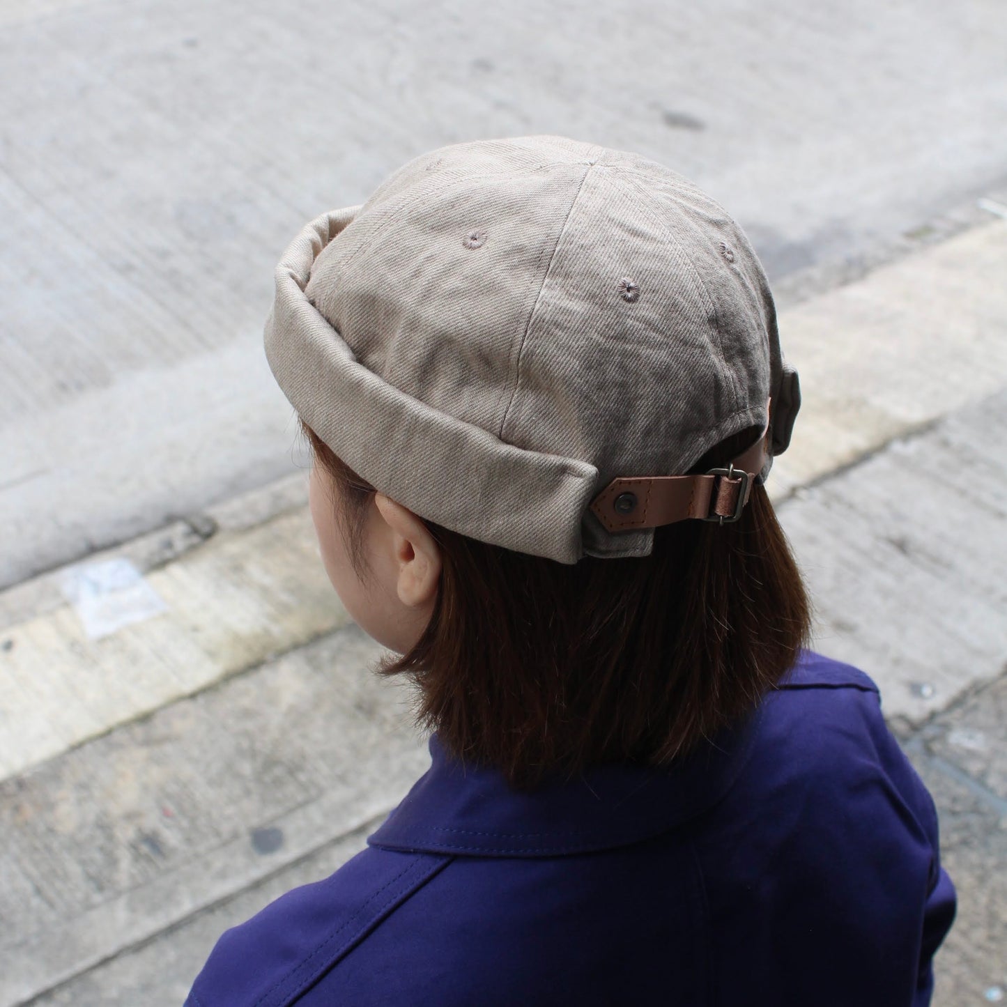 HIGHER -
DENIM FISHERMAN CAP