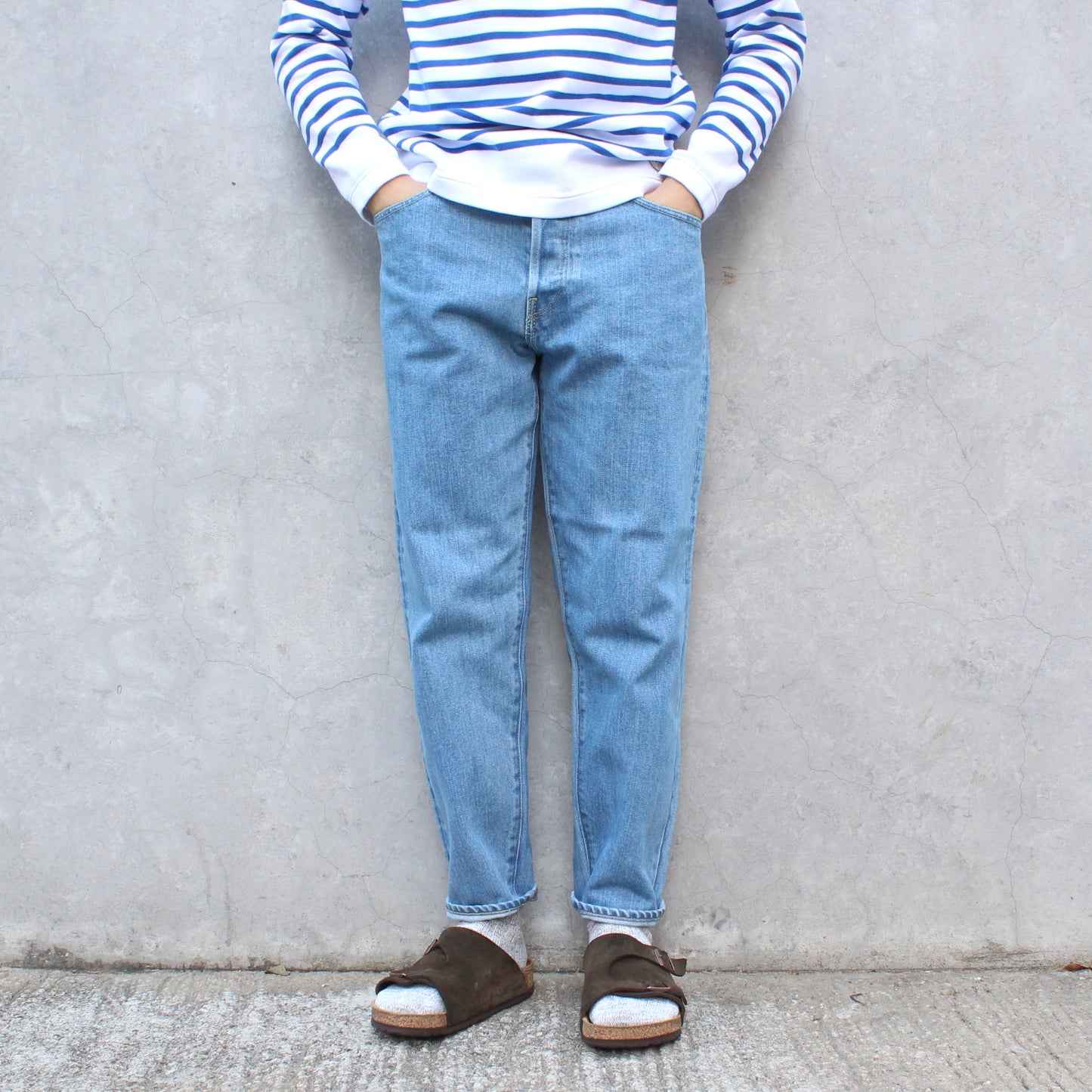 HATSKI - 15.6OZ Loose Tapered Denim (ICE BLUE)
