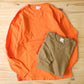 AheHee - STANDARD ITEM HEAVYWEIGHT L/S DOUBLE V TEE