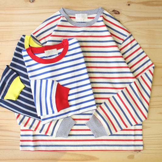 SOGLIA - OPEN END L/S BORDER TEE