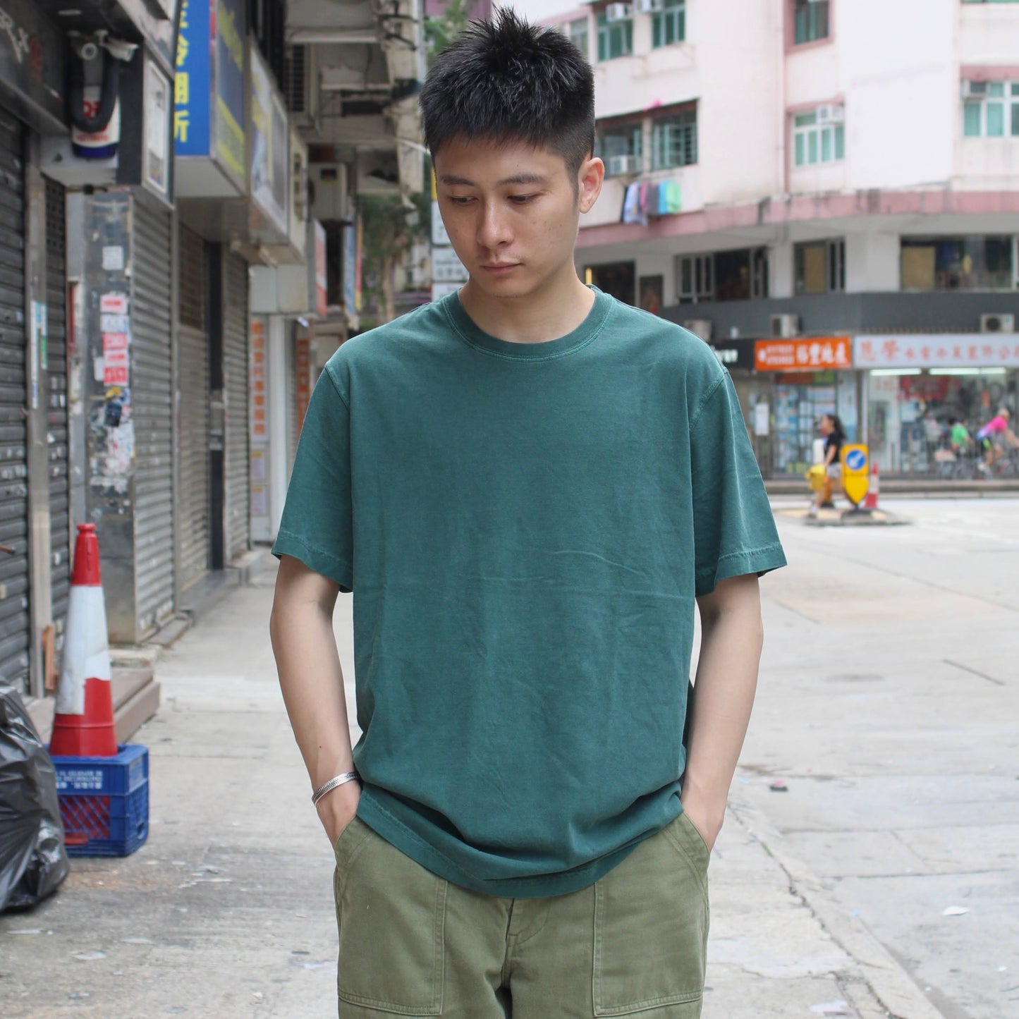 REDWOOD CLASSICS -
 KAYAK S/S CREW NECK TEE
 (GARMENT DYE)