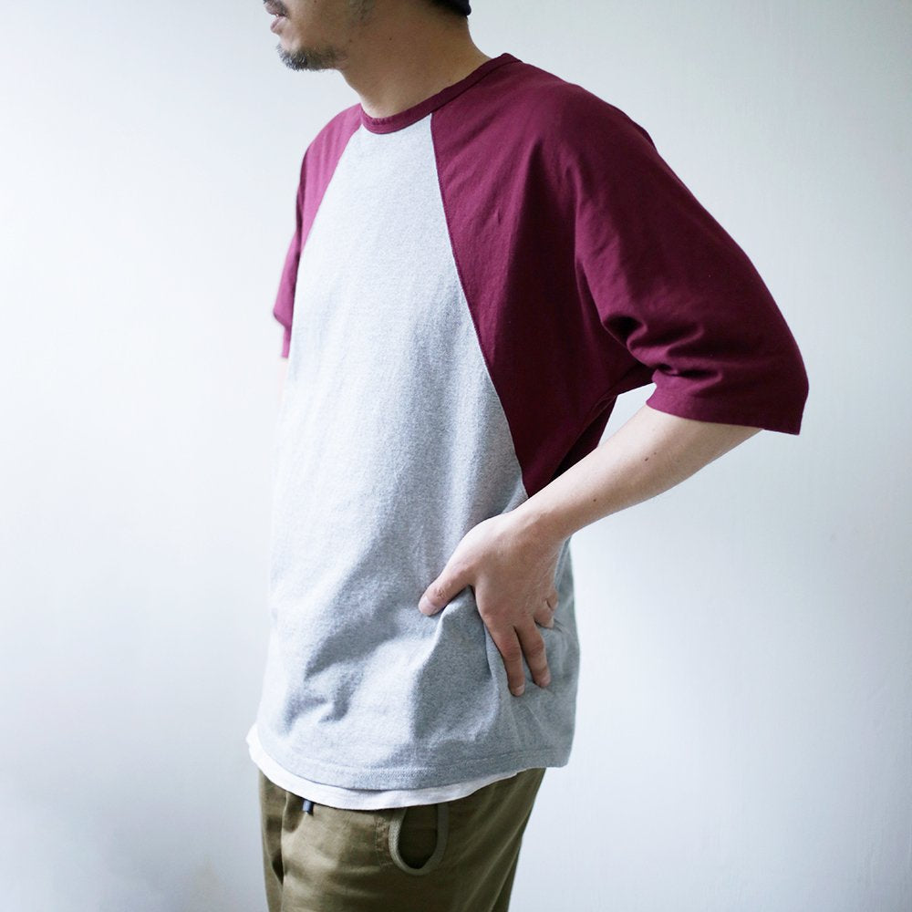 REMILLA -
 RAGLAN HALF SLEEVES TEE