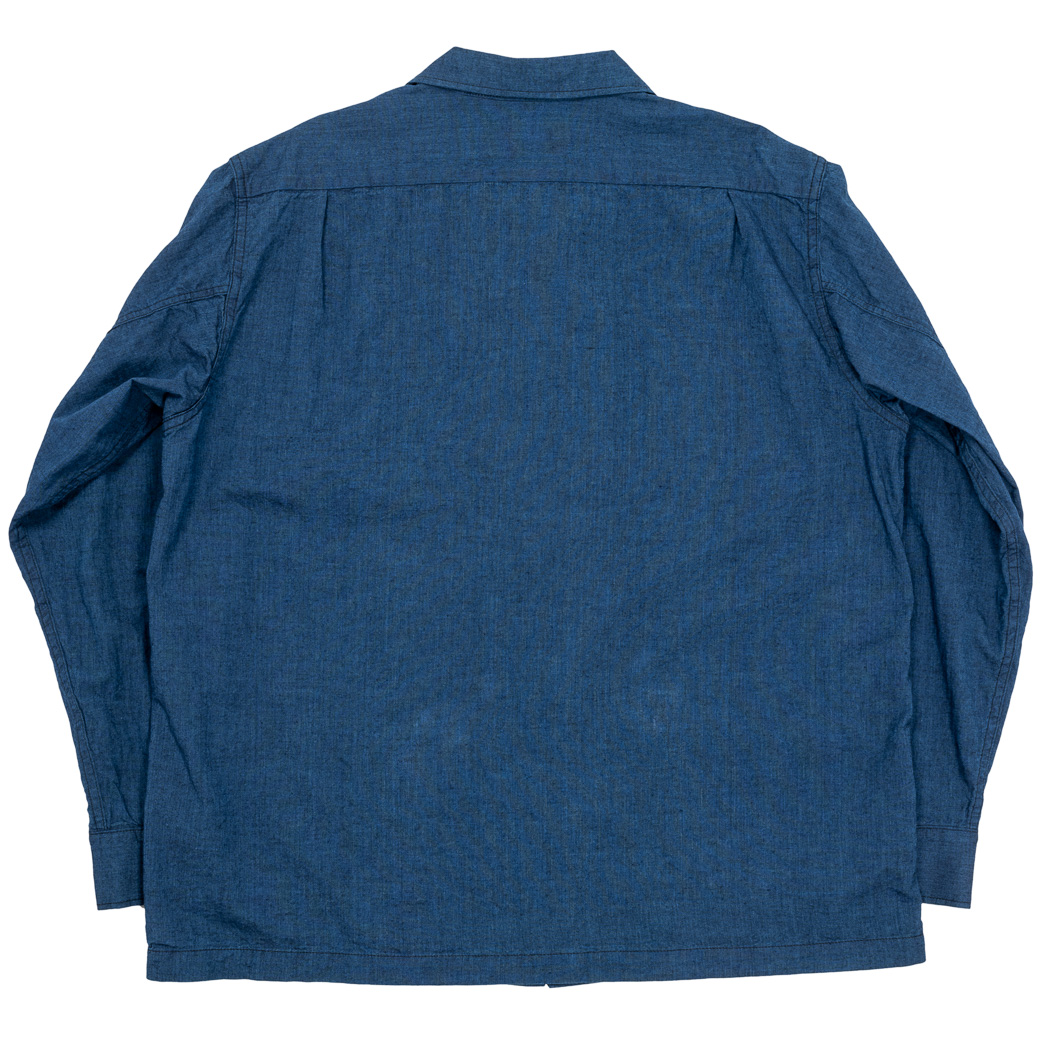 WORKERS -
 5OZ OPEN COLLAR INDIGO SHIRT