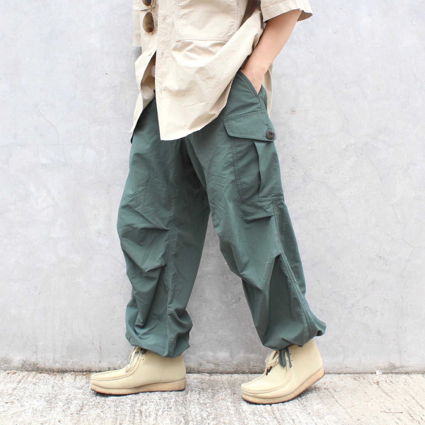 ARMY TWILL -
RIP STOP CARGO PANTS