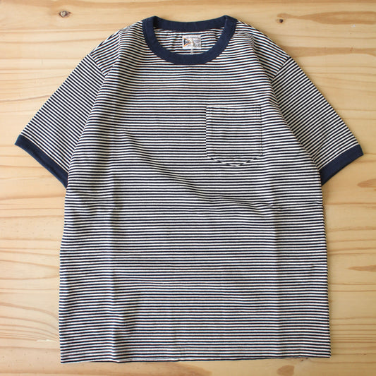 FELCO - AMERICAN VINTAGE STRIPE RINGER POCKET TEE