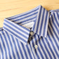 MANUAL ALPHABET -
 80/2 STRIPE SHIRT BULGING FIT