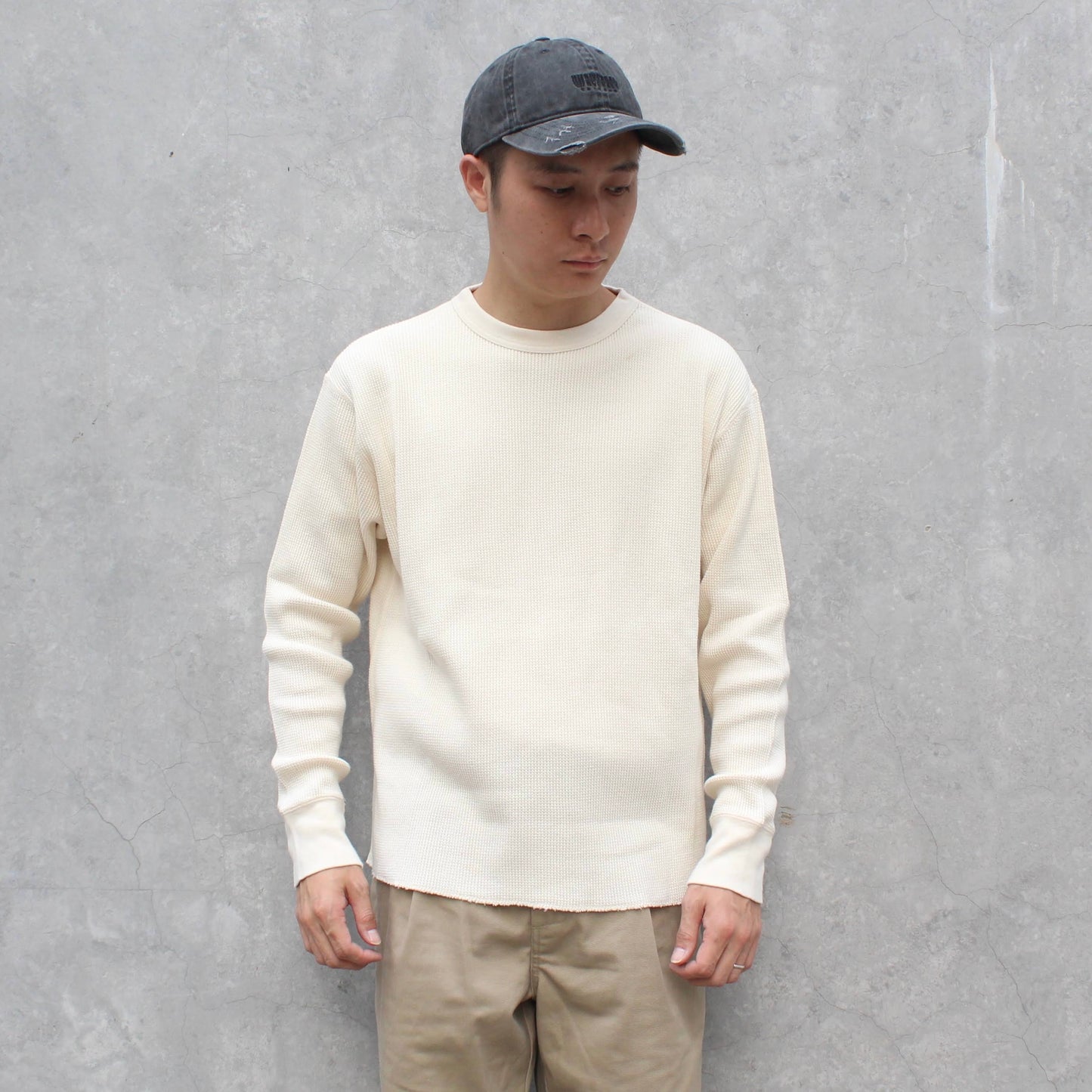 FELCO - L/S THERMAL CREW MIDDLE WEIGHT (NATURAL)