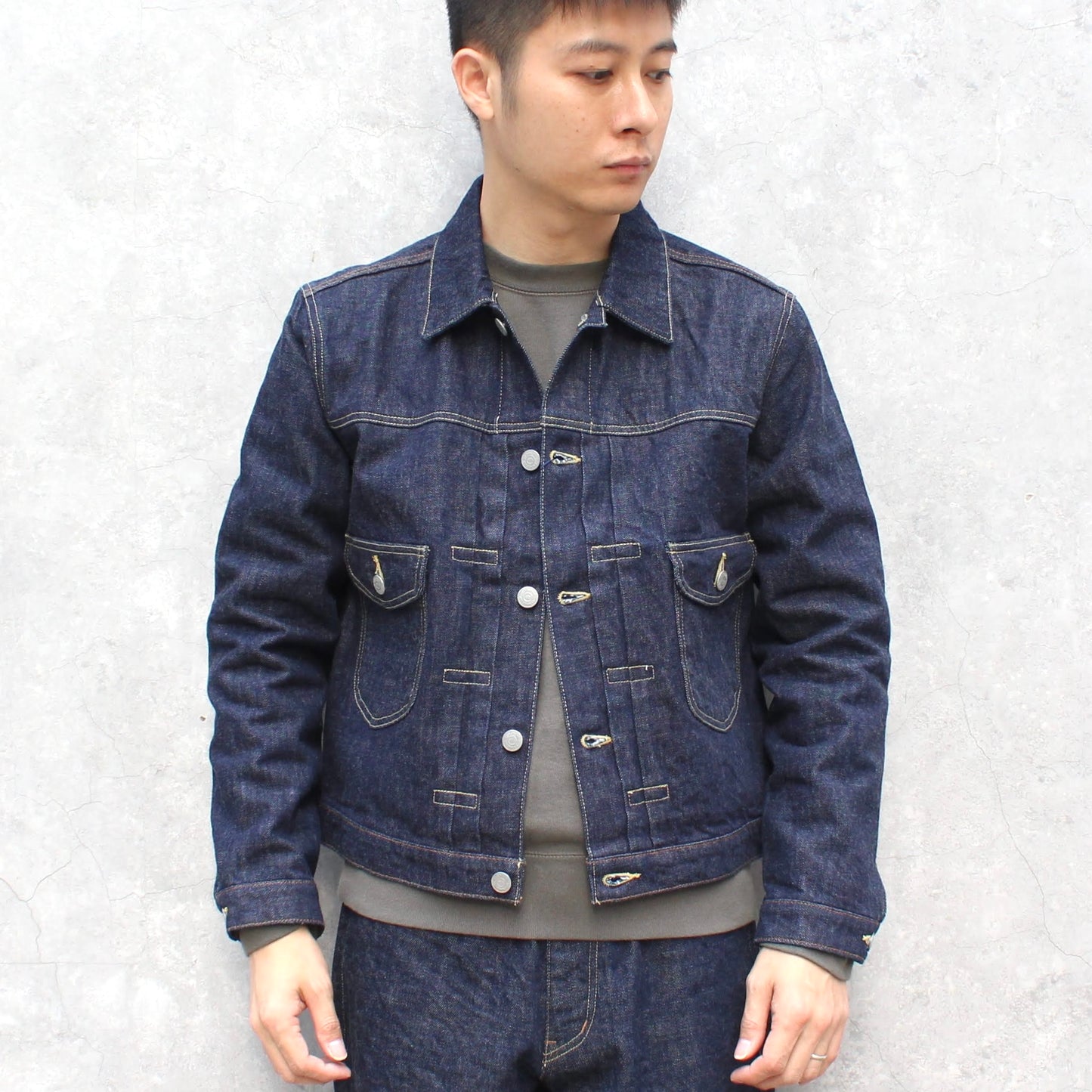 BROOKLYN OVERALL - 
13.5OZ SHORT DENIM JACKET