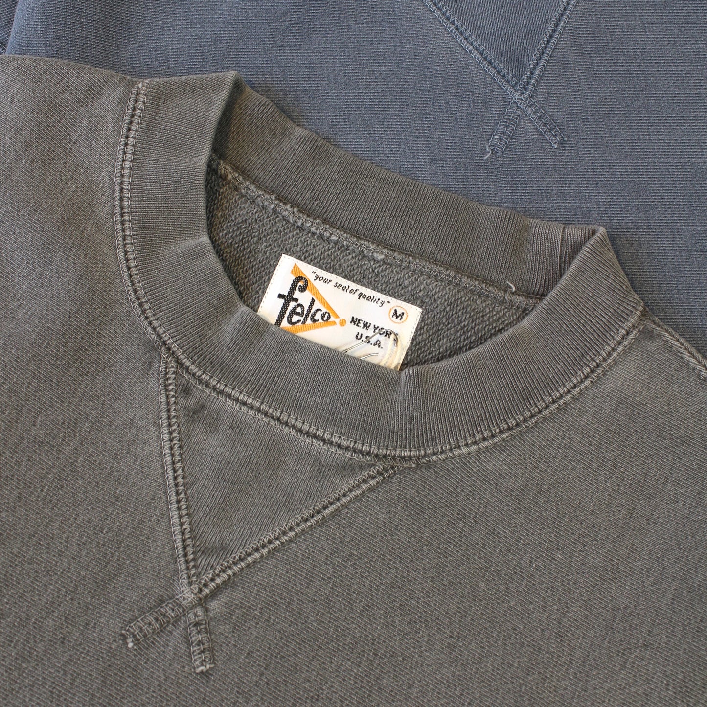 FELCO - 12OZ FRENCH TERRY L/S CLASSIC INVERSE WEAVE V GUSSET POCKET SWEAT