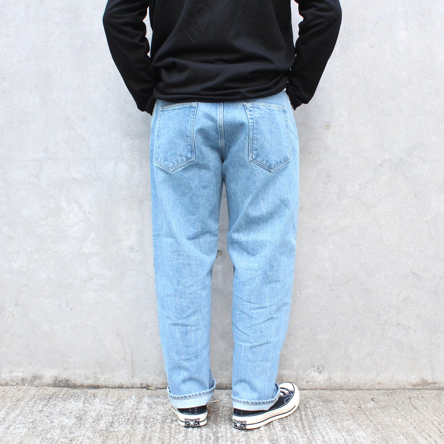 HATSKI - 15.6OZ Wide Tapered Denim(ICE BLUE)