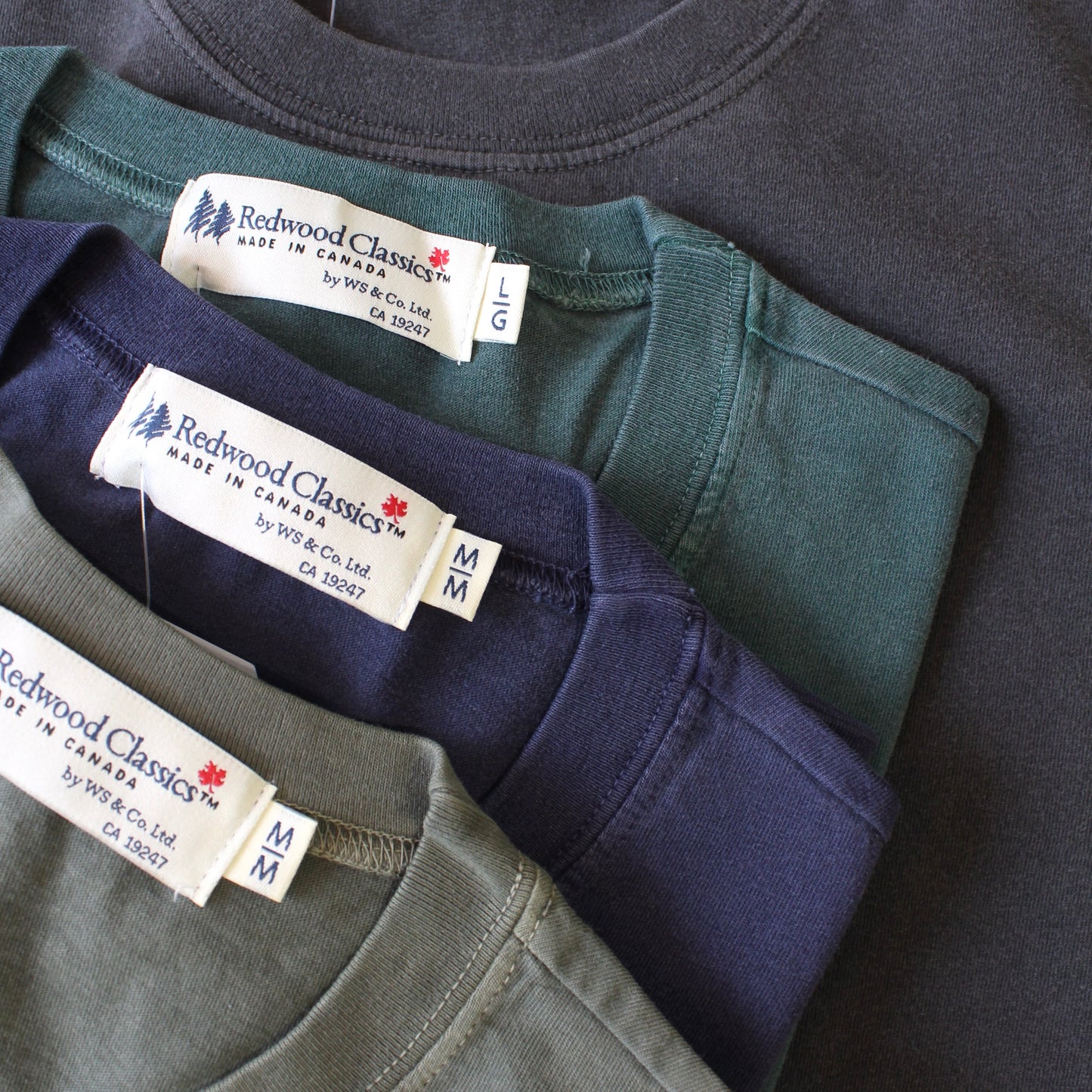 REDWOOD CLASSICS -
 KAYAK S/S CREW NECK TEE
 (GARMENT DYE)