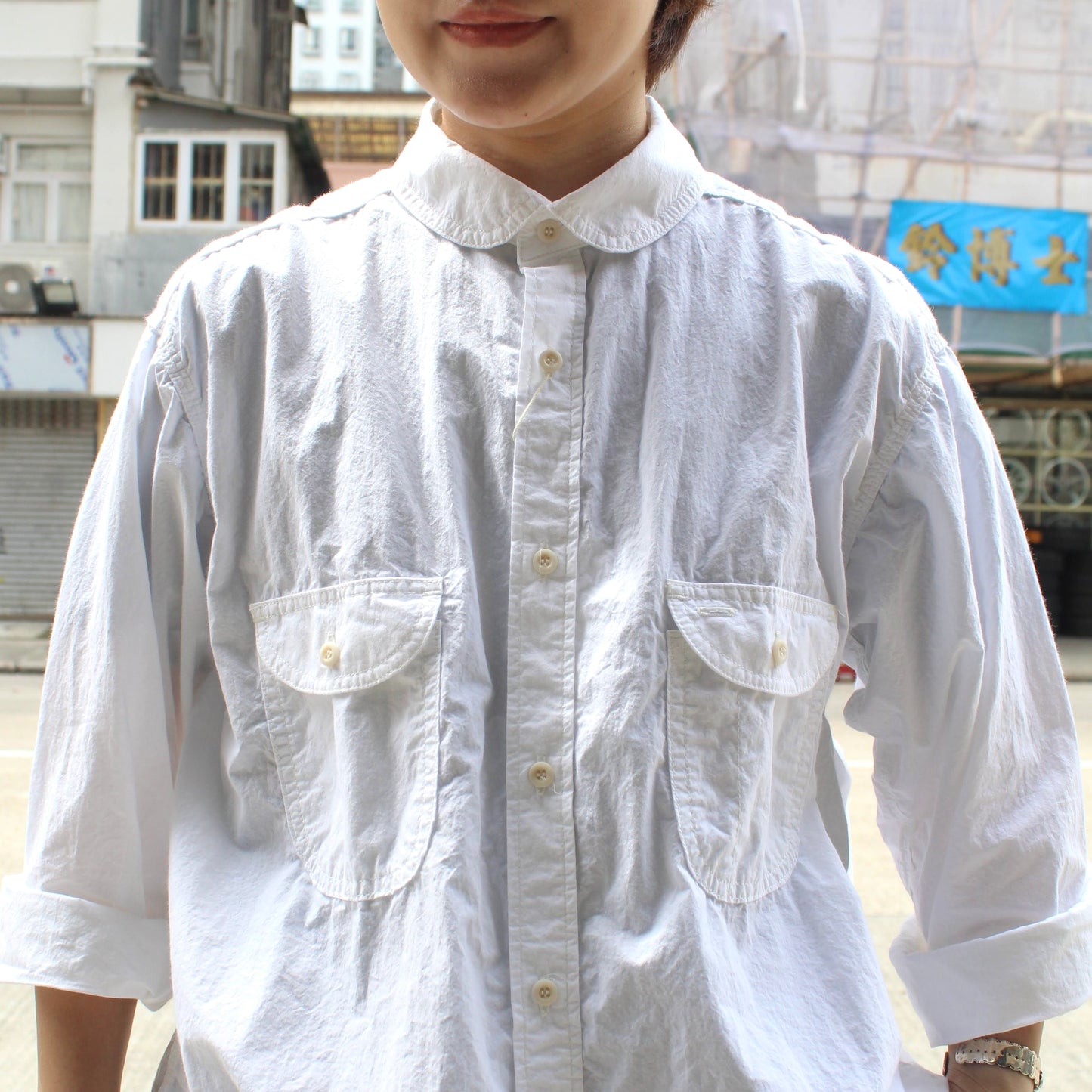 ORDINARY FITS -
 ROUND COLLAR SHIRTS