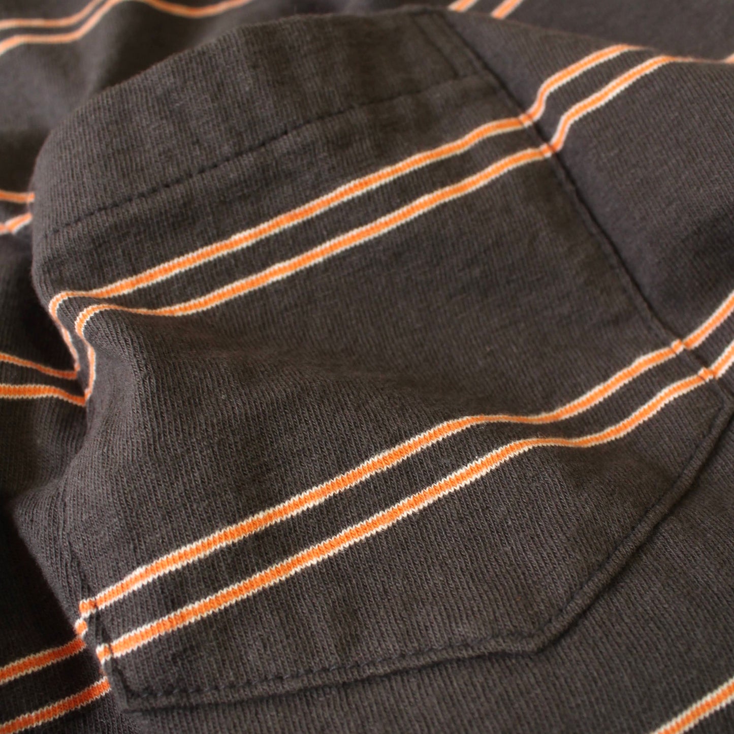 FELCO - AMERICAN VINTAGE STRIPE POCKET TEE (Orange)