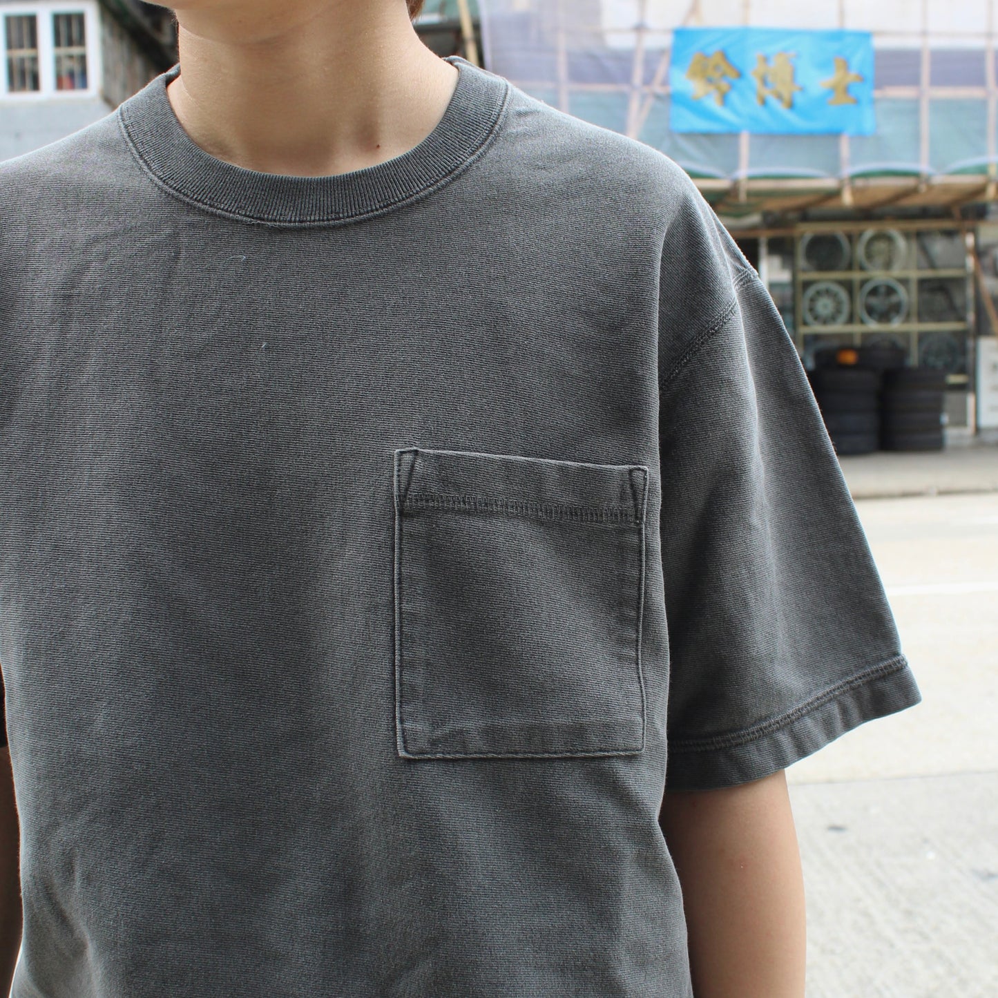 REDWOOD CLASSICS -
 PEARY S/S POCKET TEE
 GARMENT DYE