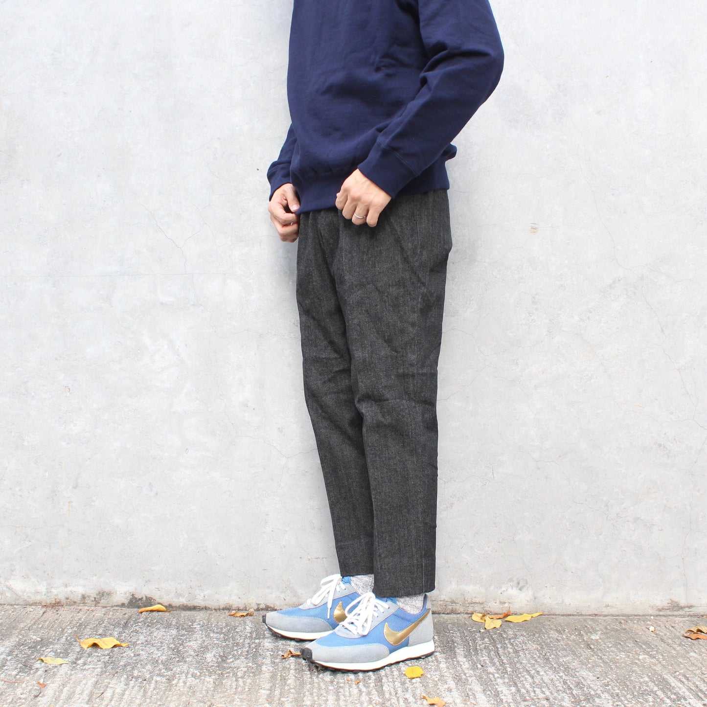 FLISTFIA - Denim Belted Trousers