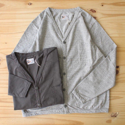 FELCO - 7oz 18SINGLE L/S INVERSE WEAVE POCKET CARDIGAN