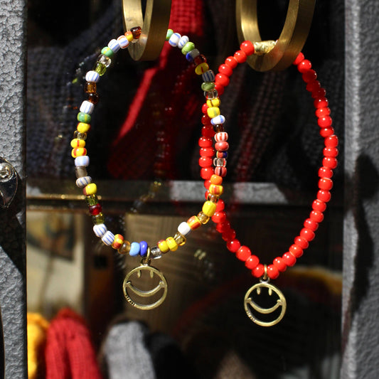 Atease -
 SMILE OPEN WORK BEADS BRACELET