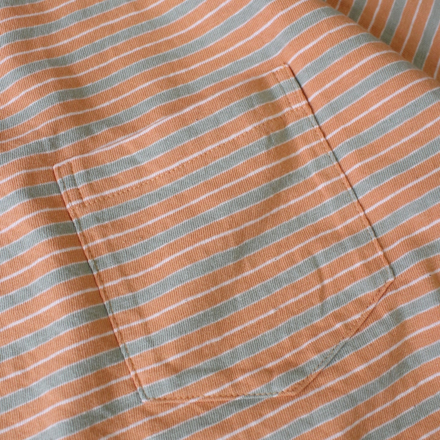 FELCO - AMERICAN VINTAGE STRIPE POCKET TEE (Orange)