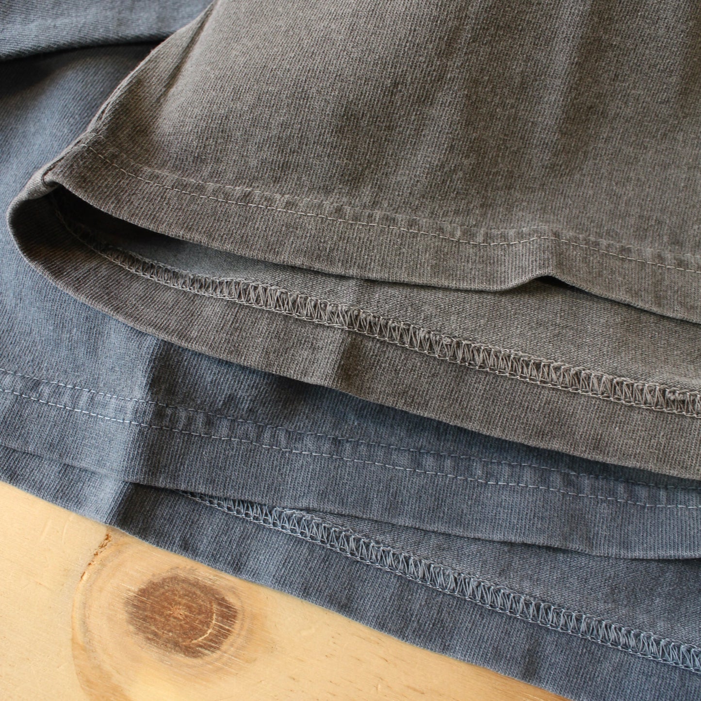 FELCO -
 7OZ L/S BINDER NECK POCKET TEE (PIGMENT DYE)