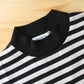 Ordinary Fits -
 MOCK NECK BORDER TEE