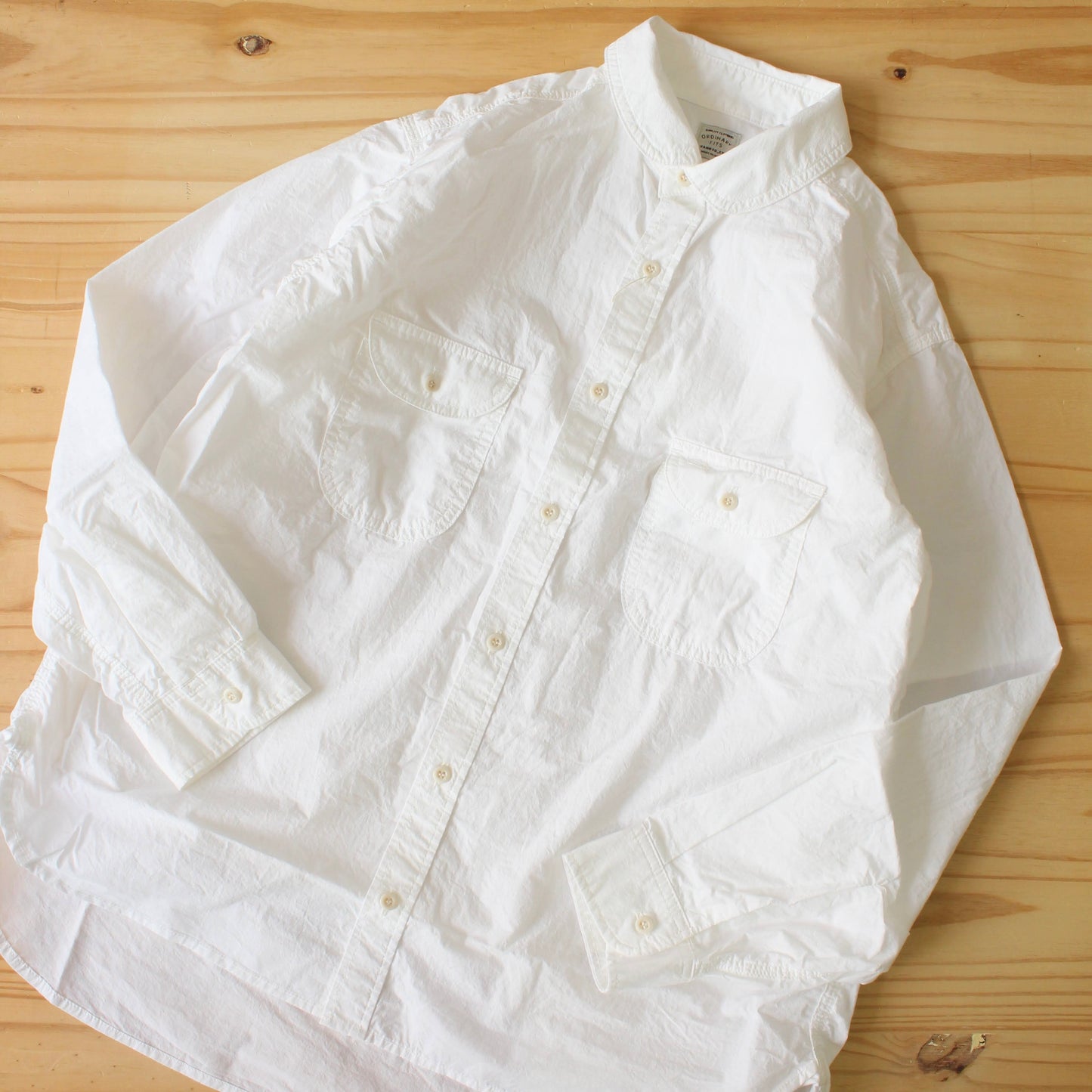ORDINARY FITS -
 ROUND COLLAR SHIRTS