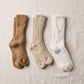 yahae - ORGANIC COTTON ROW GAUGE SOCKS